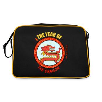 Chinese Year 2024 - The Year Of The Dragon - Retro Bag - black/gold - Back