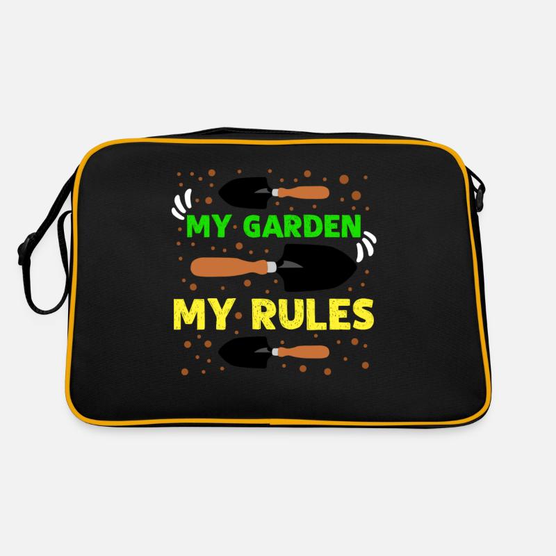 Garten Regeln Gärtner Galabauer Retro Tasche
