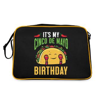 Cinco De Mayo Parti mexicain Cinco De Mayo - Sac Retro - noir/or - Dos
