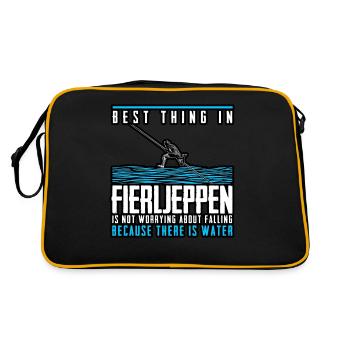 Fierljeppen - Best Thing - Retro Bag - black/gold - Back