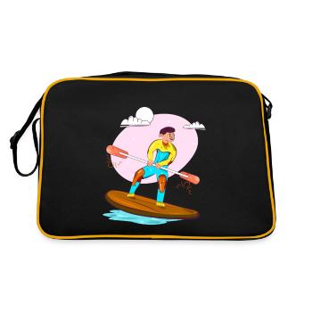 Paddleboarding - Retro Bag - black/gold - Back