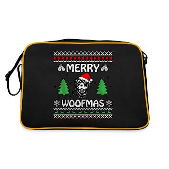 Joyeux woofmas Rottweiler - Sac Retro - noir/or - Dos