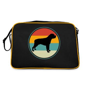 Rottweiler Rétro - Sac Retro - noir/or - Dos