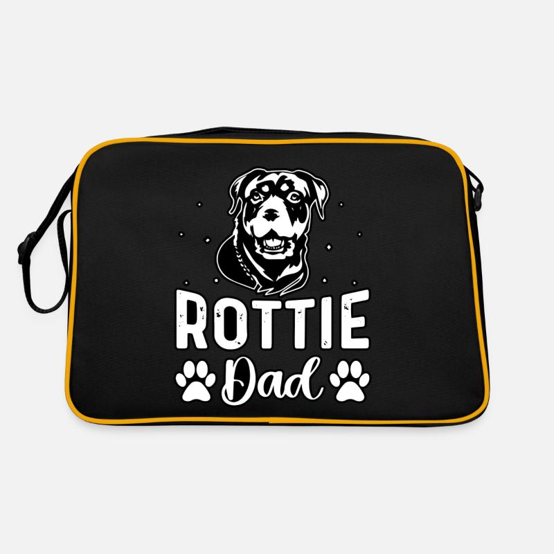 Rottie Dad Retro Tasche