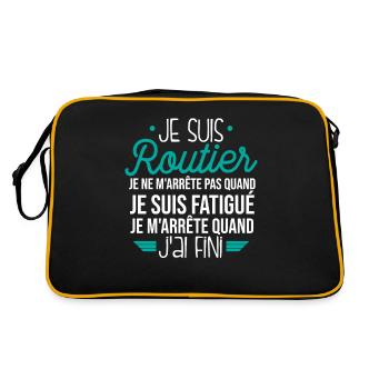 Je Suis Routier - Sac Retro - noir/or - Dos