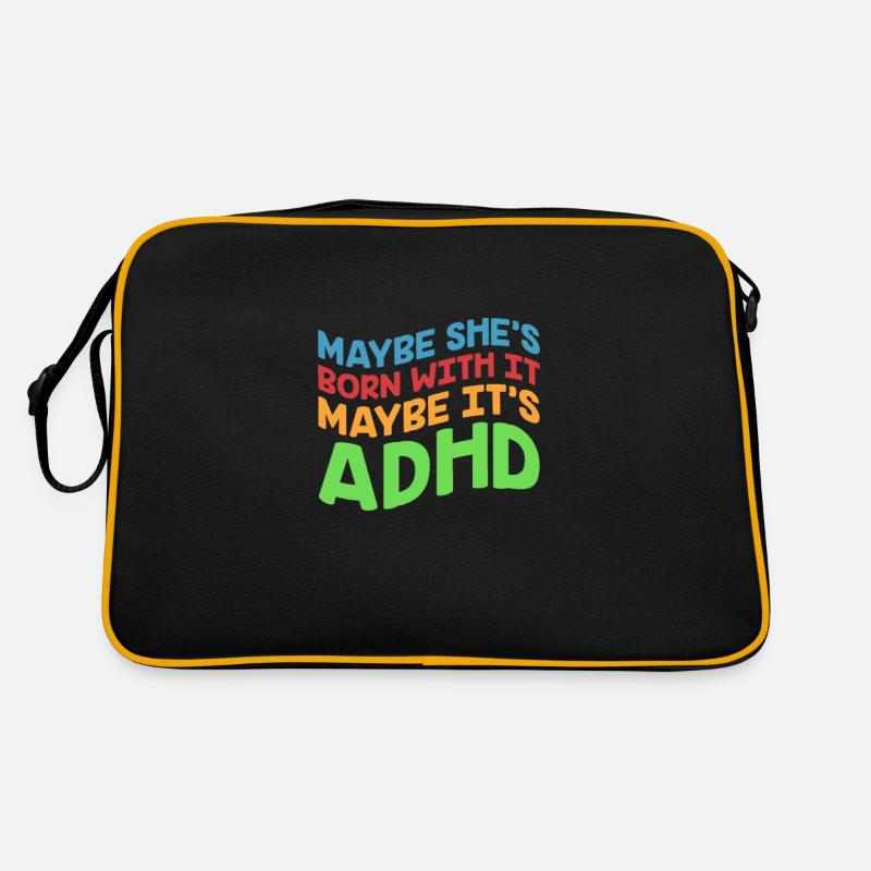 ADHD ADHD Attention Deficit Gift Retro Bag
