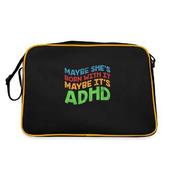 ADHD - Retro Bag - black/gold - Back