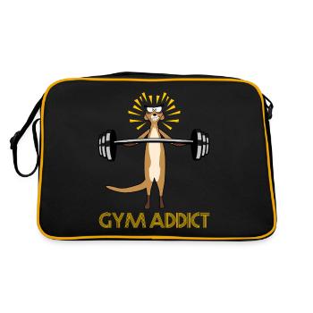 Gymnase Suricate Strongman - Sac Retro - noir/or - Dos