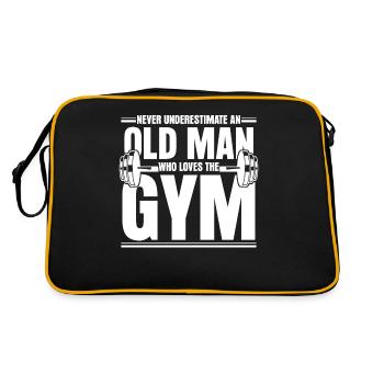 Fitness Strongman Bodybuilder Gym - Sac Retro - noir/or - Dos