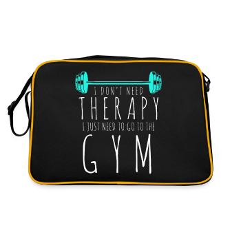 Fitness Sport Gym Entraînement Musculation - Sac Retro - noir/or - Dos