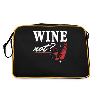 VIN NON | VIN Pourquoi pas? Oenophile - Sac Retro - noir/or - Dos