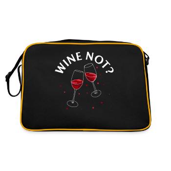 VIN NON | VIN Pourquoi pas? Oenophile - Sac Retro - noir/or - Dos