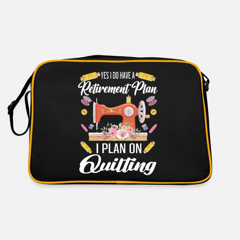 Quilten Geschenk Nähen Stricken Quilter Retro Tasche
