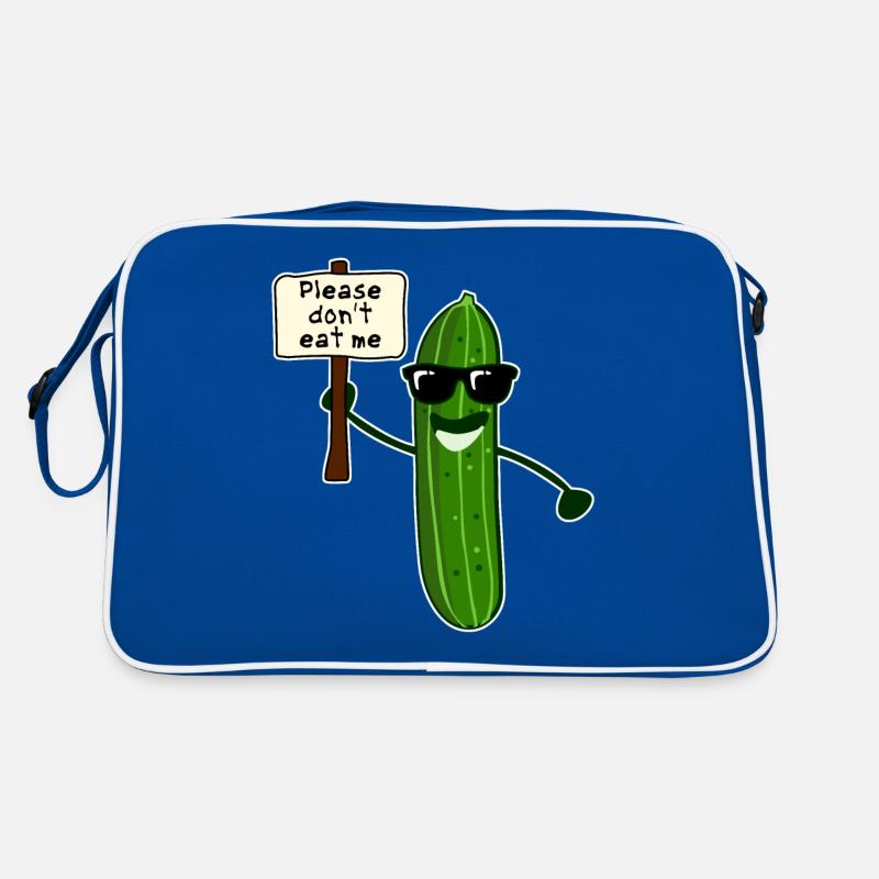 Cucumber with sunglasses Cucumbers Retro Bag