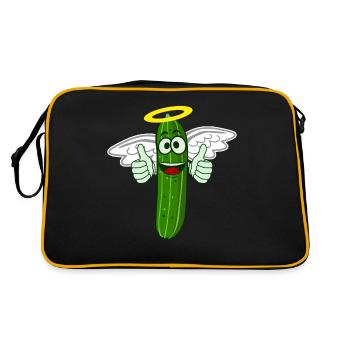 Cucumber Angel Cucumbers - Retro Bag - black/gold - Back