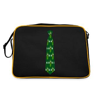 Cucumber tie with cucumber - Retro Bag - black/gold - Back