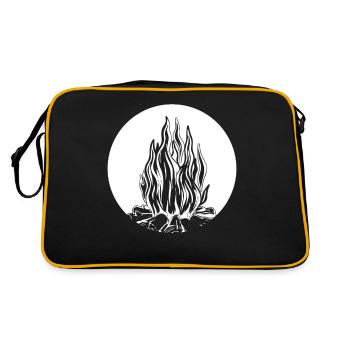 Campfire Fire Fire Pit - Retro Bag - black/gold - Back