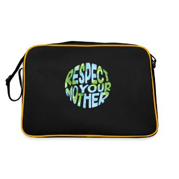 Climate change - Retro Bag - black/gold - Back