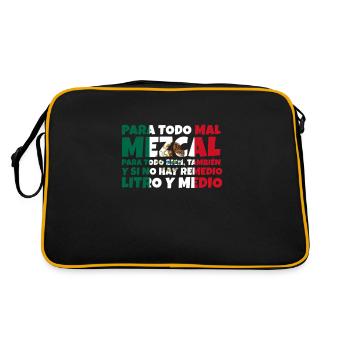 Cadeau de la nation mexicaine mexicaine - Sac Retro - noir/or - Dos