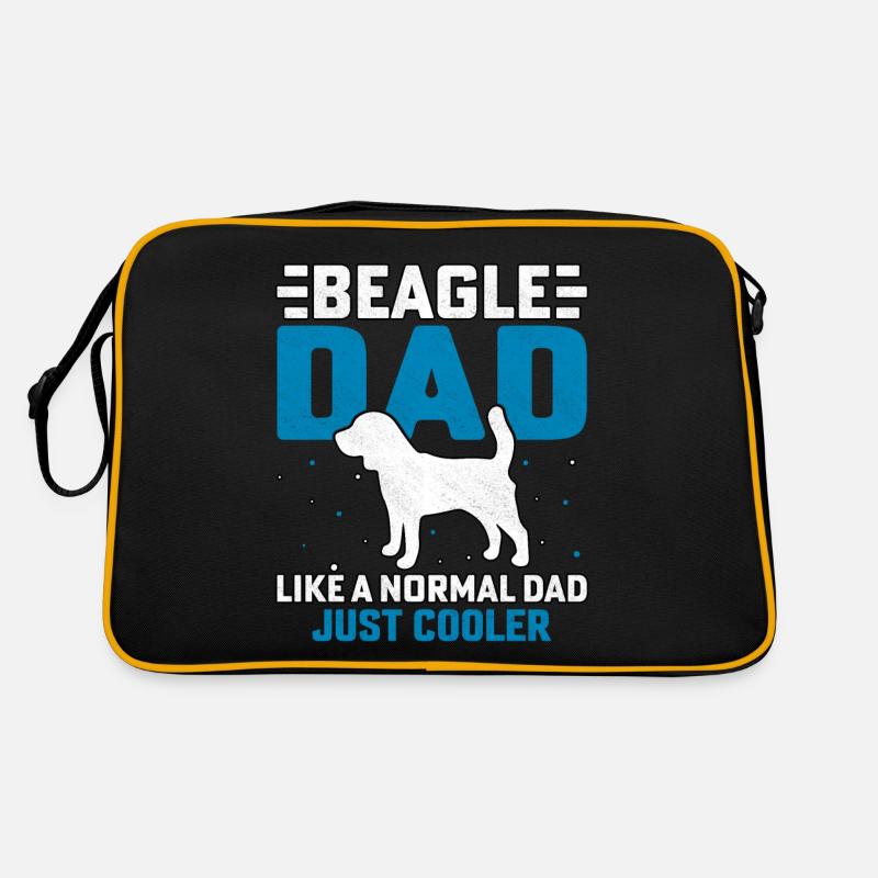 Beagle Dad like a normal Dad just Cooler Retro Tasche