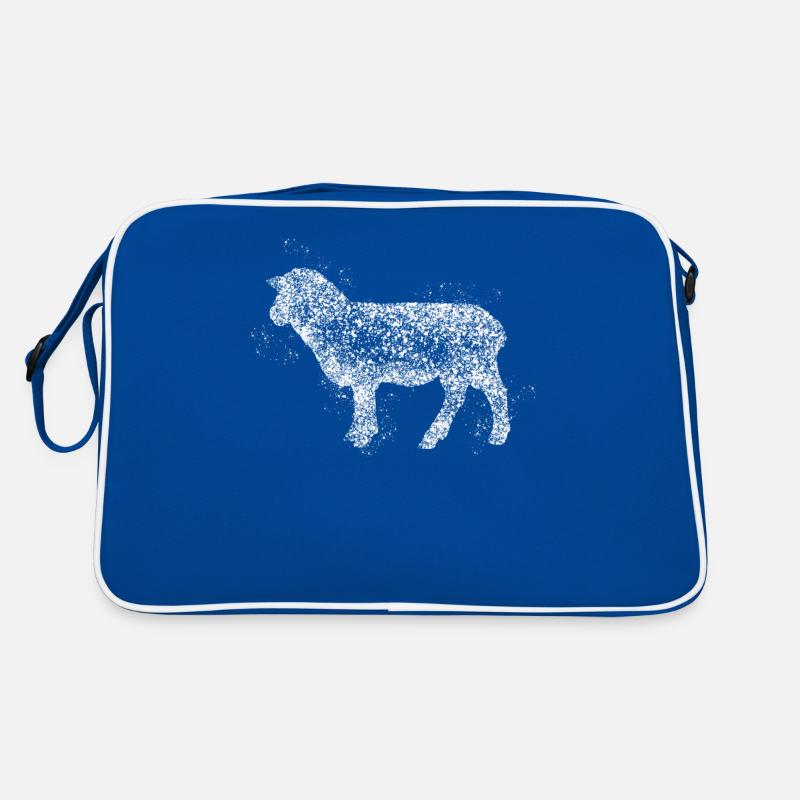 Schaf Schafe Regentropfen Schäfchen Retro Tasche