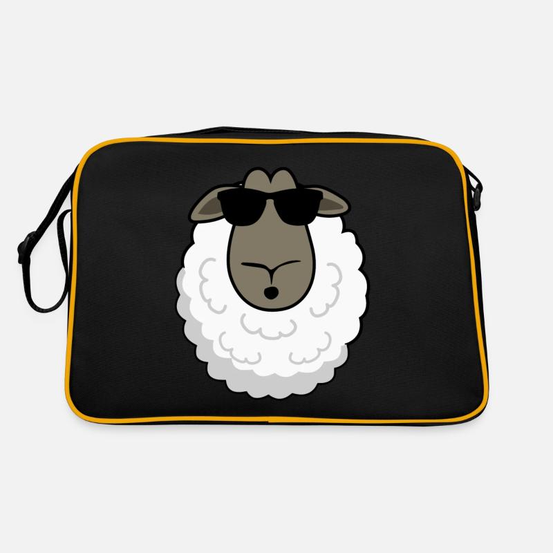 Sheep with sunglasses Sheep sheep Retro Bag