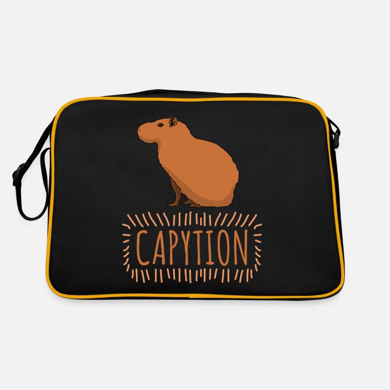 Capybara Caption Capybaras Retro Bag