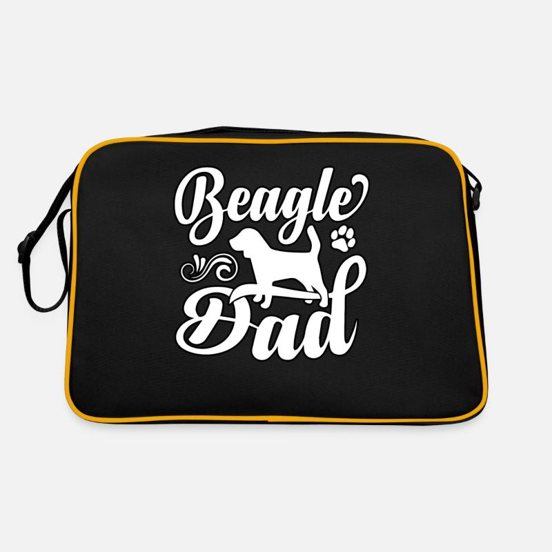 Beagle dad Retro Tasche