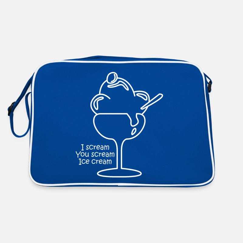 Eis Eiscreme Eisbecher Retro Tasche