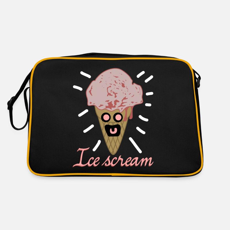Eis Eiscreme Gespenst Retro Tasche