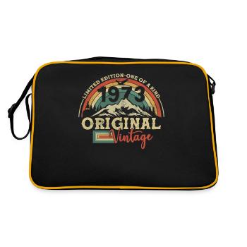 Original 1973 vintage vintage retro anniversary - Retro Bag - black/gold - Back