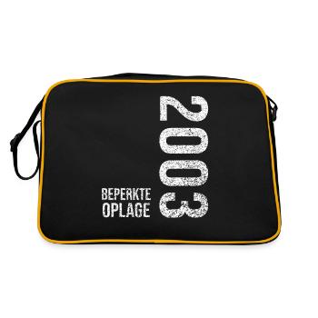 Original Jahrgang 2003 | Geburtstagsgeschenk 2003 - Retro Tasche - Schwarz/Gold - Hinten