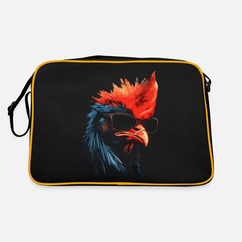 Lunettes de soleil de coq - Sac Retro - noir/or