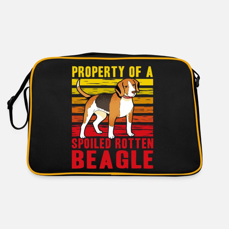 Propriété d’un Beagle pourri gâté Sac Retro