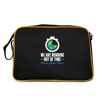 Climate change - Retro Bag - black/gold - Back