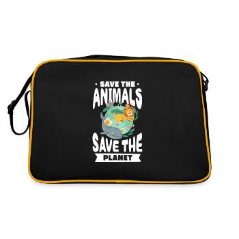 Climate change - Retro Bag - black/gold - Back