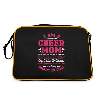 Cheerleader Cheerleading Sport Gymnastics Gift - Sac Retro - noir/or - Dos