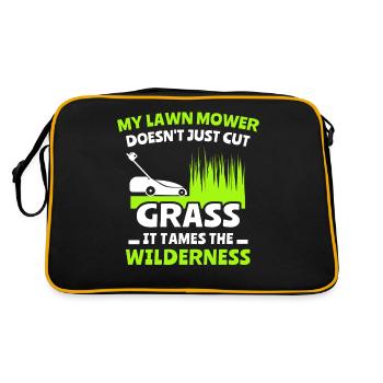 Lawn mowers Lawn mowing - Retro Bag - black/gold - Back