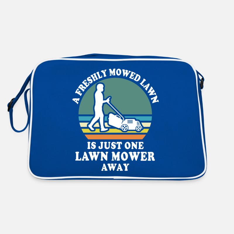 Lawn mower sayings Retro Bag