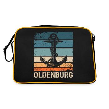 Oldenburger Sprüche Oldenburg - Retro Bag - black/gold - Back