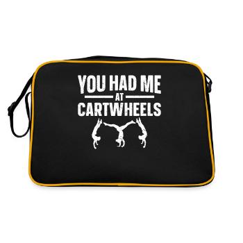 Wagon Wheel Girl Gymnastics Gift Wagon Wheels - Sac Retro - noir/or - Dos