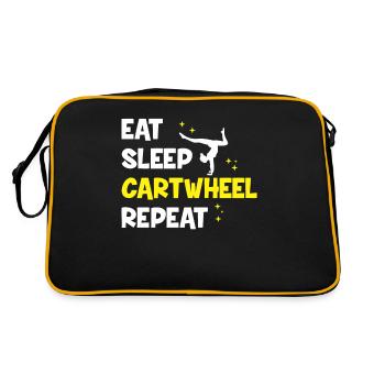 Wagon Wheel Girl Gymnastics Gift Wagon Wheels - Sac Retro - noir/or - Dos