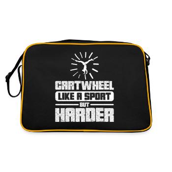 Wagon Wheel Girl Gymnastics Gift Wagon Wheels - Sac Retro - noir/or - Dos