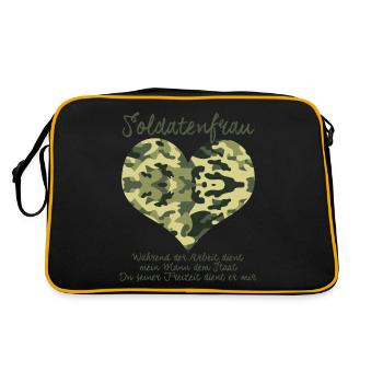 La femme du soldat dit drôle - Sac Retro - noir/or - Dos