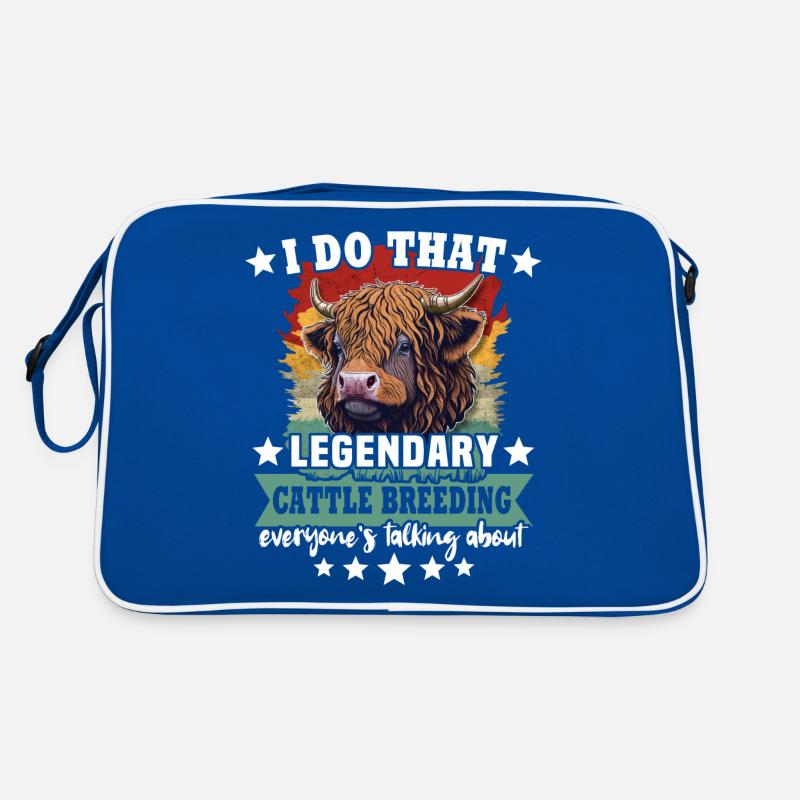 Highland Cattle Cow Retro Bag