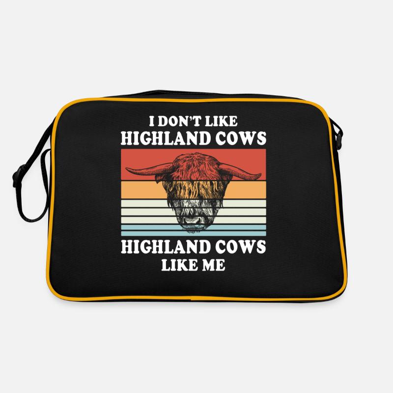 Highland Cattle Cow Retro Bag