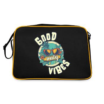 Good Vibes Only: Pure sensation estivale dans le design rétro - Sac Retro - noir/or - Dos