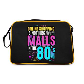 Online Shopping Is Nothing Compared To The Malls - Retro Bag - black/gold - Back