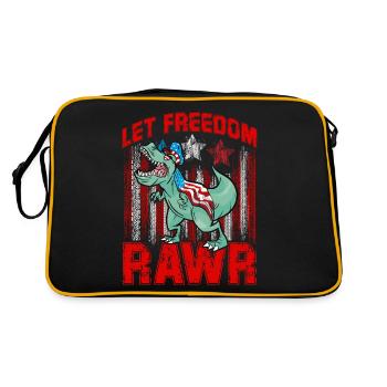 Que la liberté soit rawr - Sac Retro - noir/or - Dos