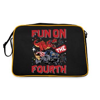 Amusement sur le quatrième - Sac Retro - noir/or - Dos